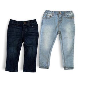 Zara Toddler Girls and Oshkosh Denim Jeans 18m